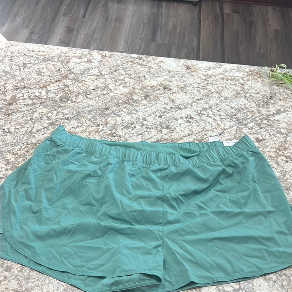 Old Navy Green Athletic Shorts Lightweight Elastic Waistband